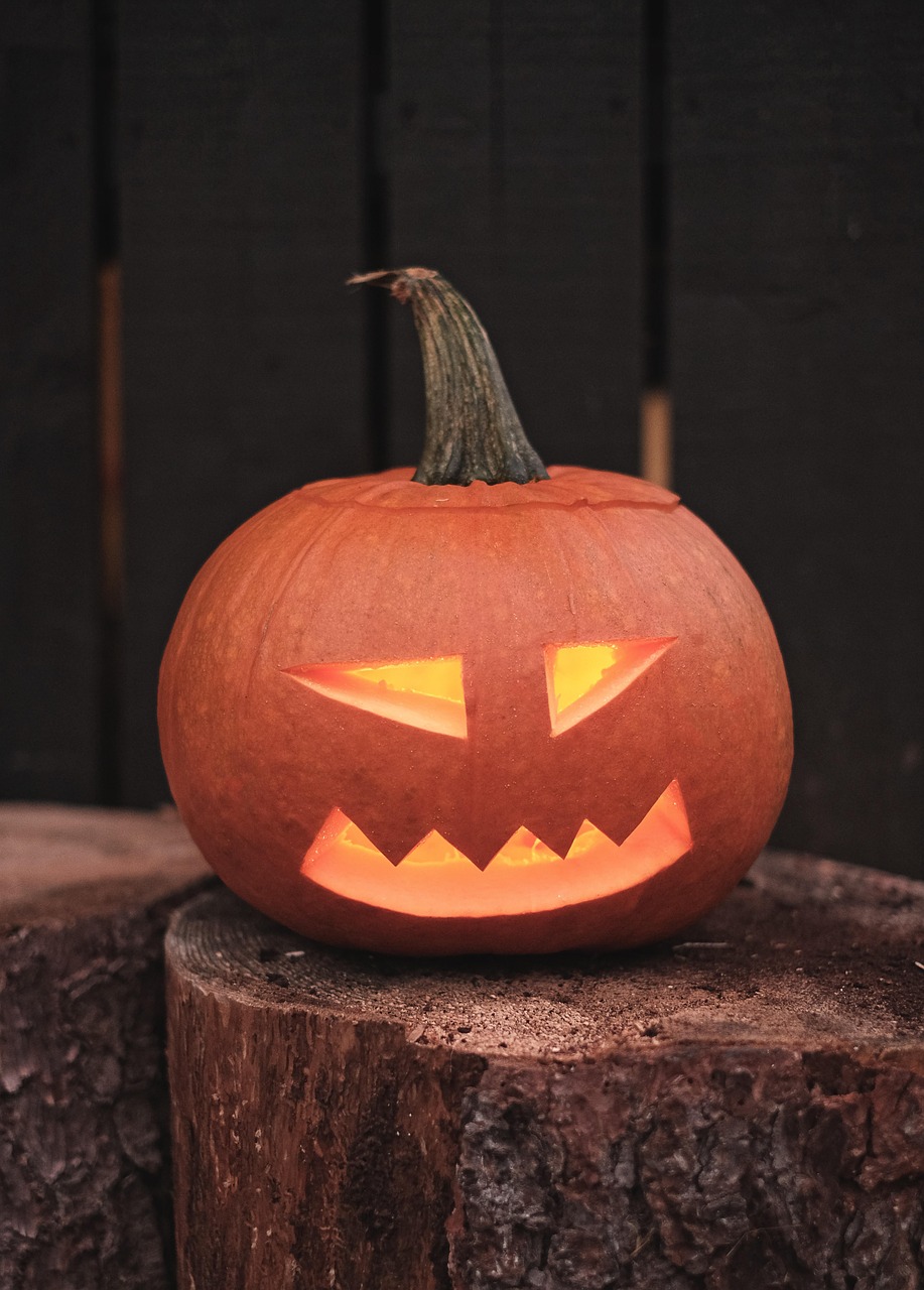 halloween, pumpkin, jack-o-lantern, halloween lantern, carved pumpkin, halloween decoration, halloween decor